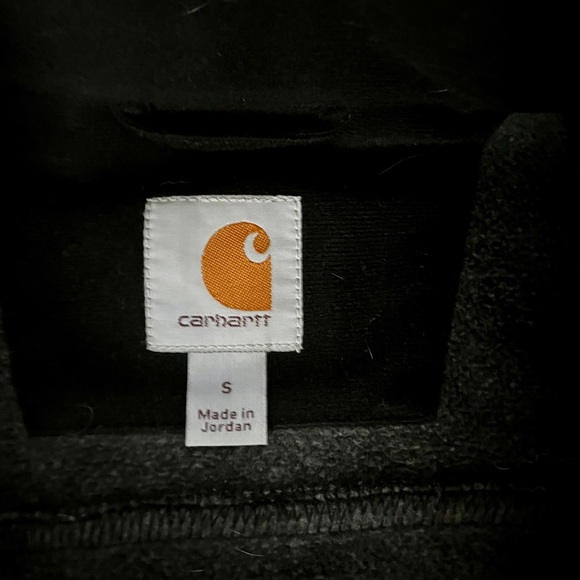 Carhartt Fleece Gray and Black.  1/4 zip. Small - Picture 4 of 11